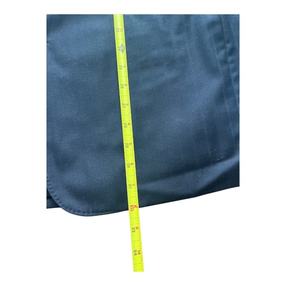 Size XXL David G. Cotugno Mens 2 Button Silk Wool Blazer Jacket Black Stripes - Picture 5 of 11